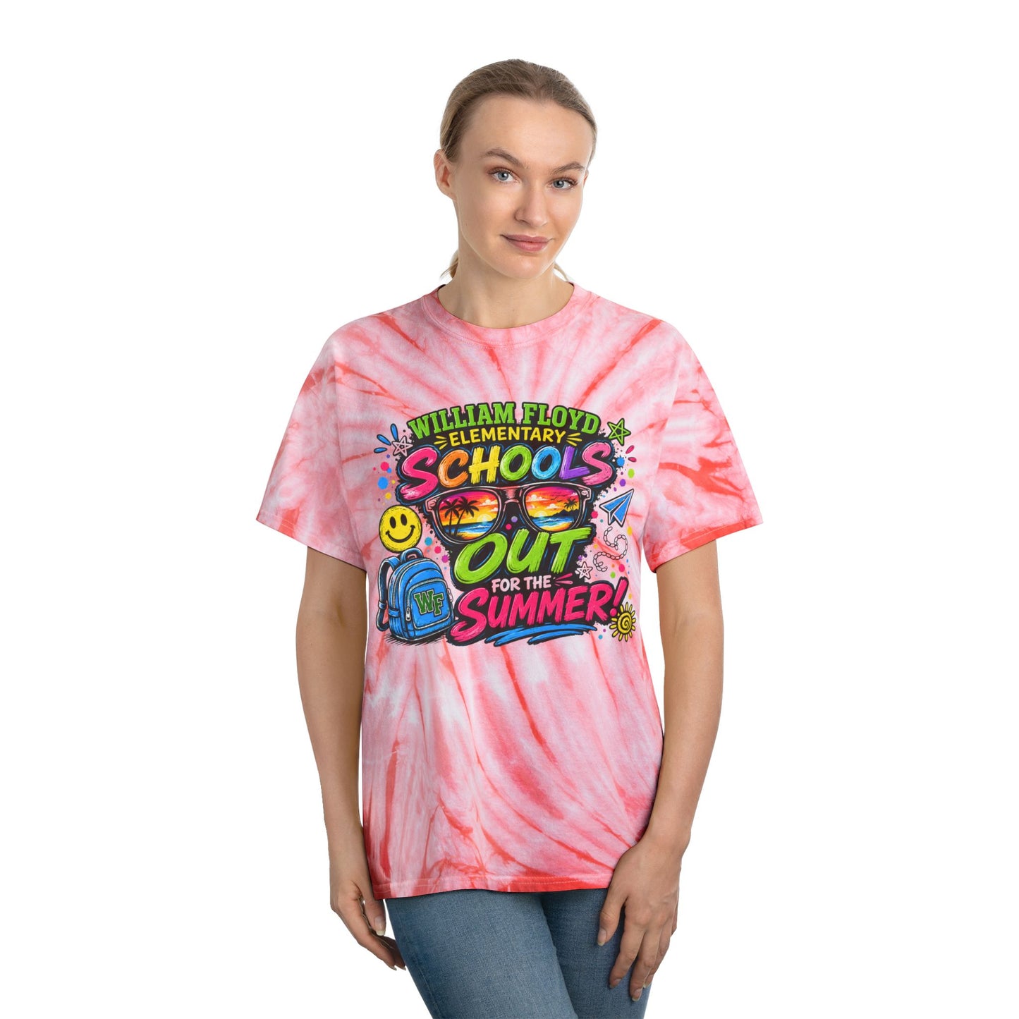 WFE Schools Out For Summer Tie-Dye Tee — “Officially Off Duty” Kids’ End-of-Year Shirt