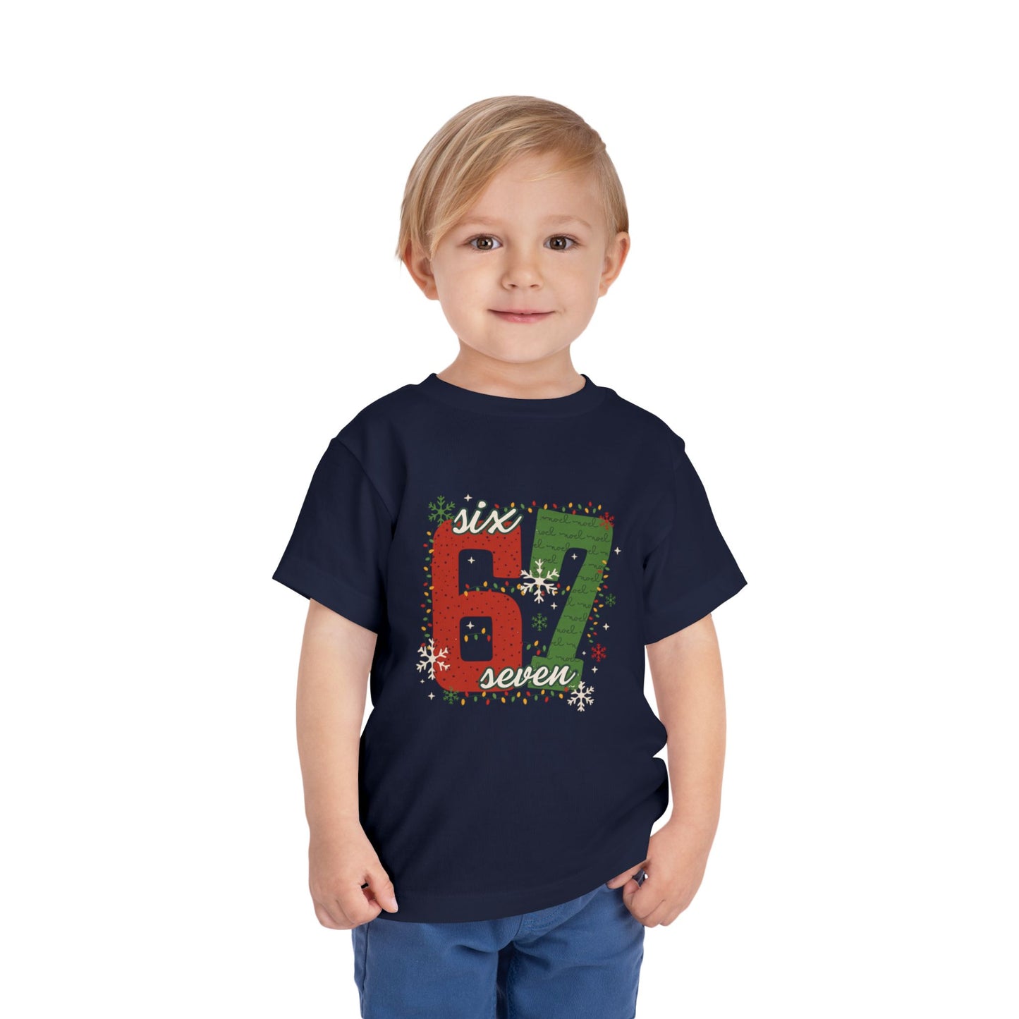 6-1 Toddler Tee "Six Seven" - Christmas