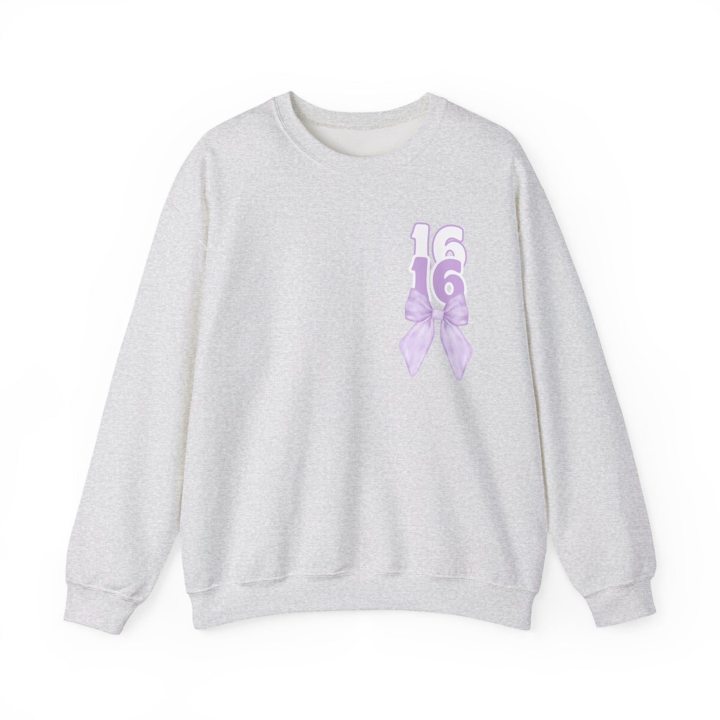 Sweet Sixteen Crewneck Sweatshirt, Birthday Gift, Unisex- Personalized