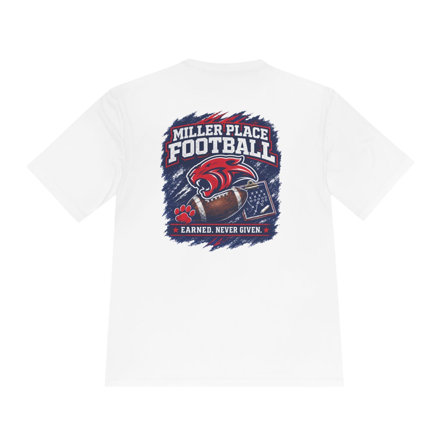 MP Football 'Earned. Never Given.' Sport Tek- Performance Shirt- MP Touchdown Club