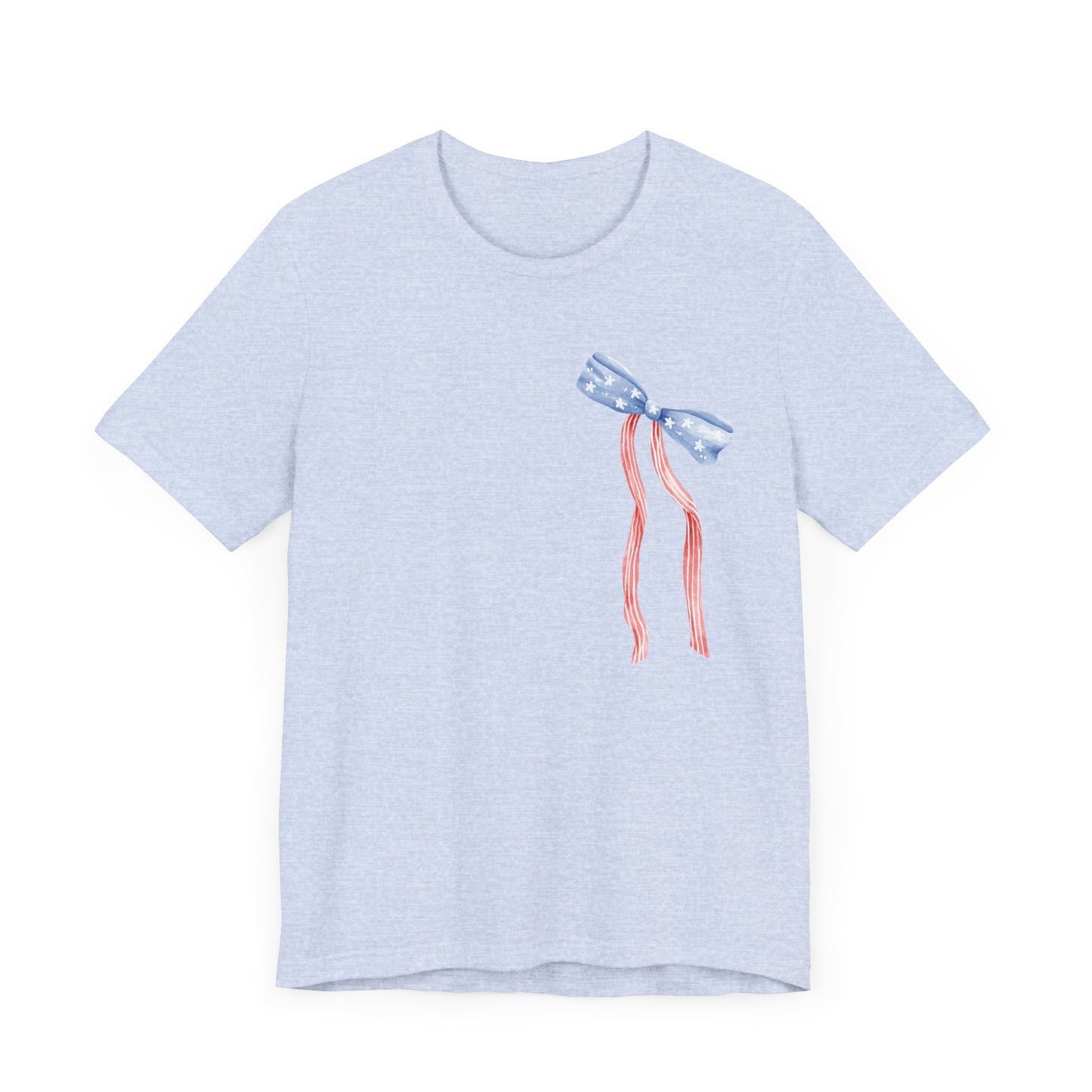 Land of the Free Tee with Bow | Perfect for all of America's Holidays