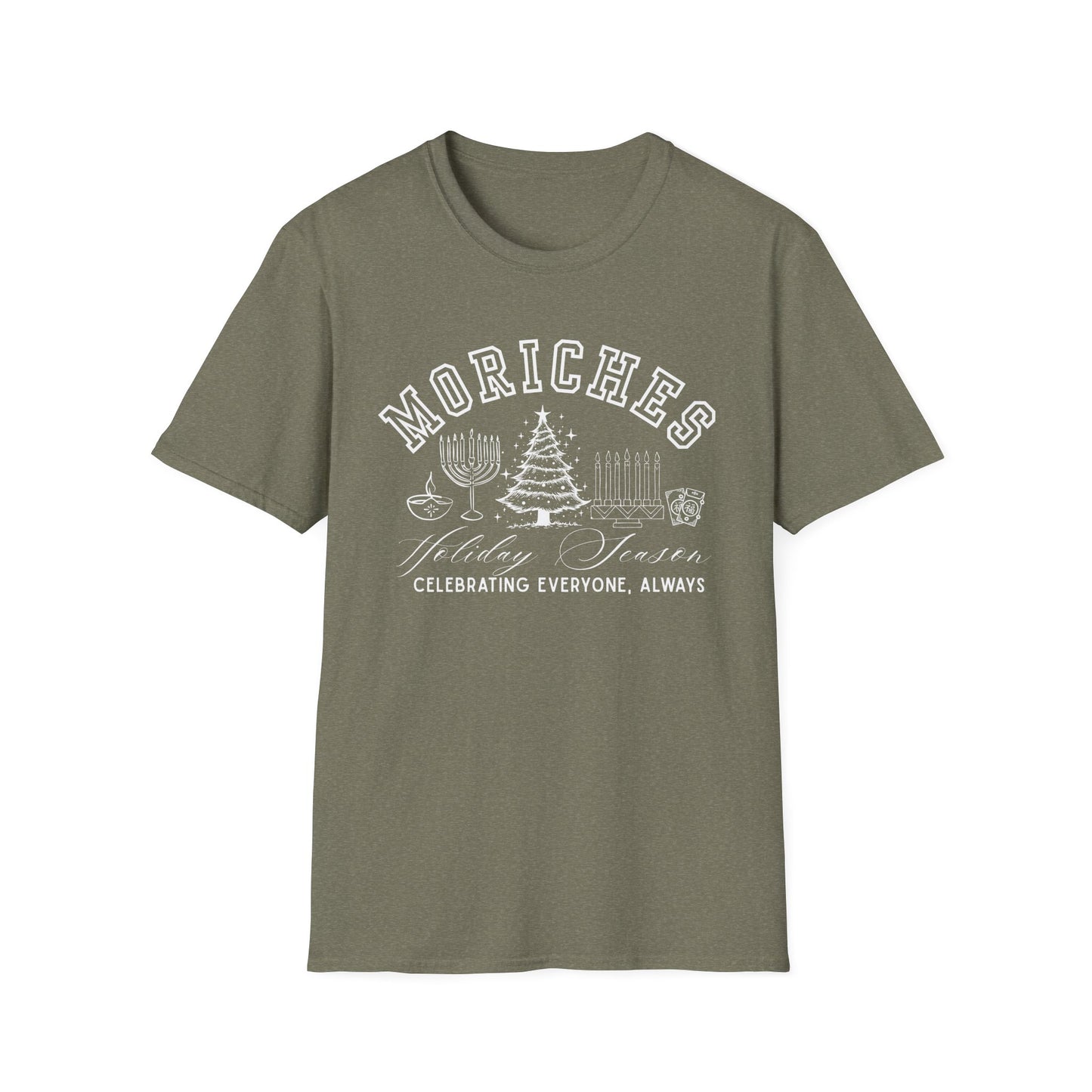 Moriches- Celebrating Everyone, Always Holiday T-Shirt (Christmas)
