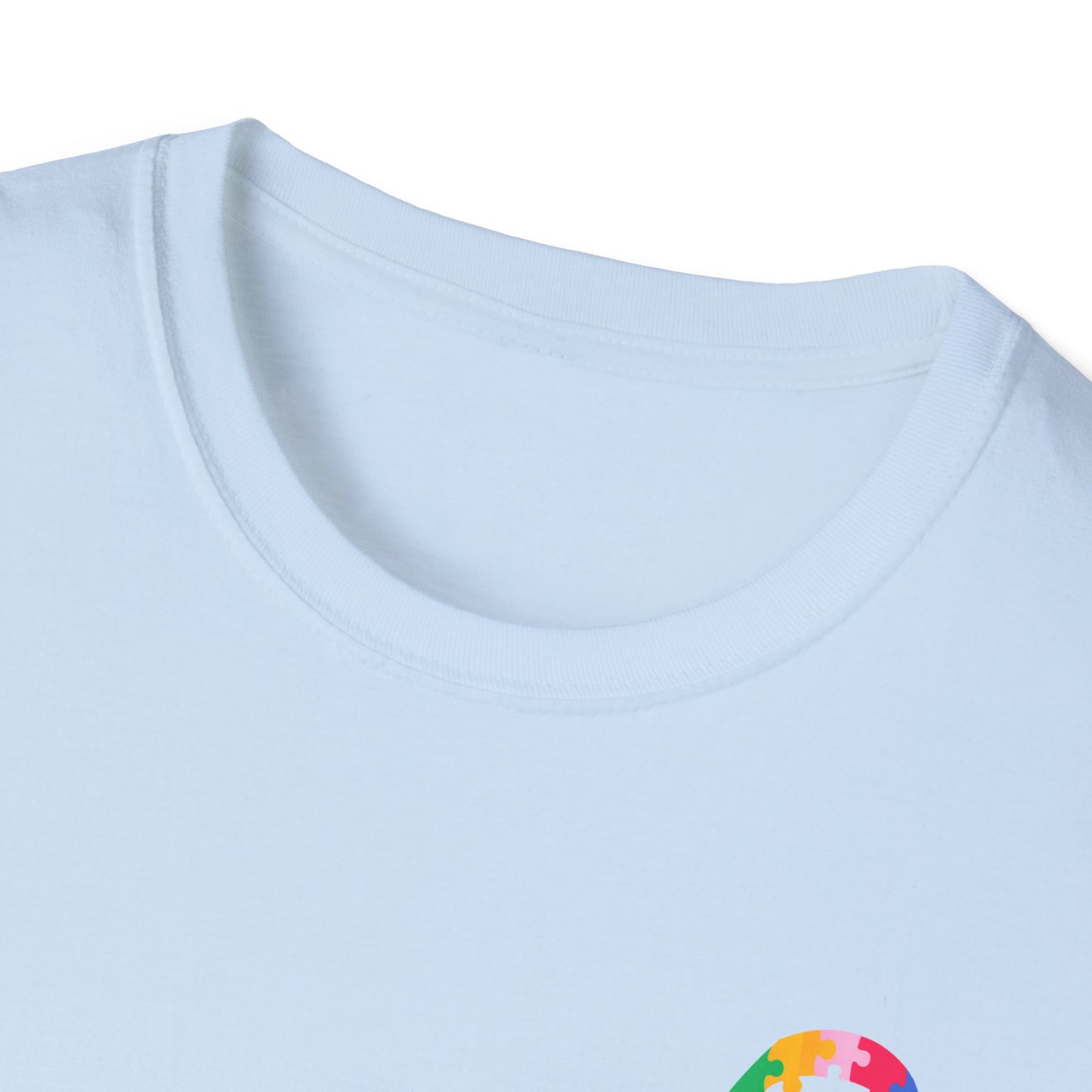Autism Puzzle Piece & Ribbon T-Shirt — Awareness Collection