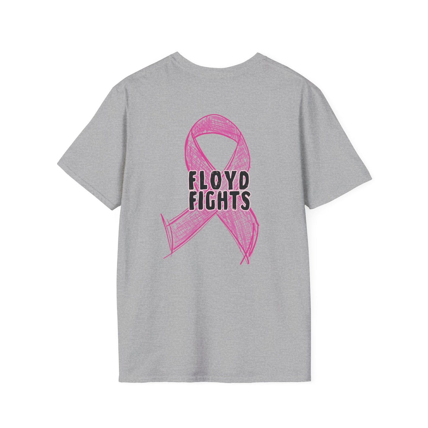 FLOYD FIGHTS Ribbon Breast Cancer Awareness T-Shirt | Softstyle Tee