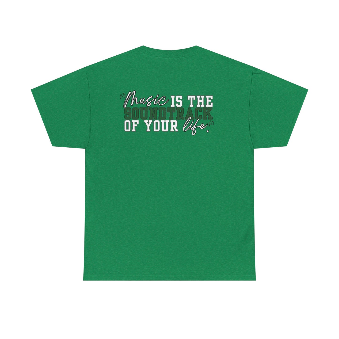 Floyd Music Heavy Cotton Tee - "Music is the Soundtrack of Your Life" Unisex T-Shirt- Personalized
