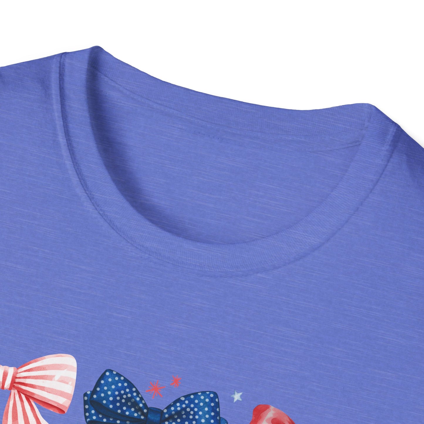 Patriotic Bow Graphic Tee for Celebrations- Holiday
