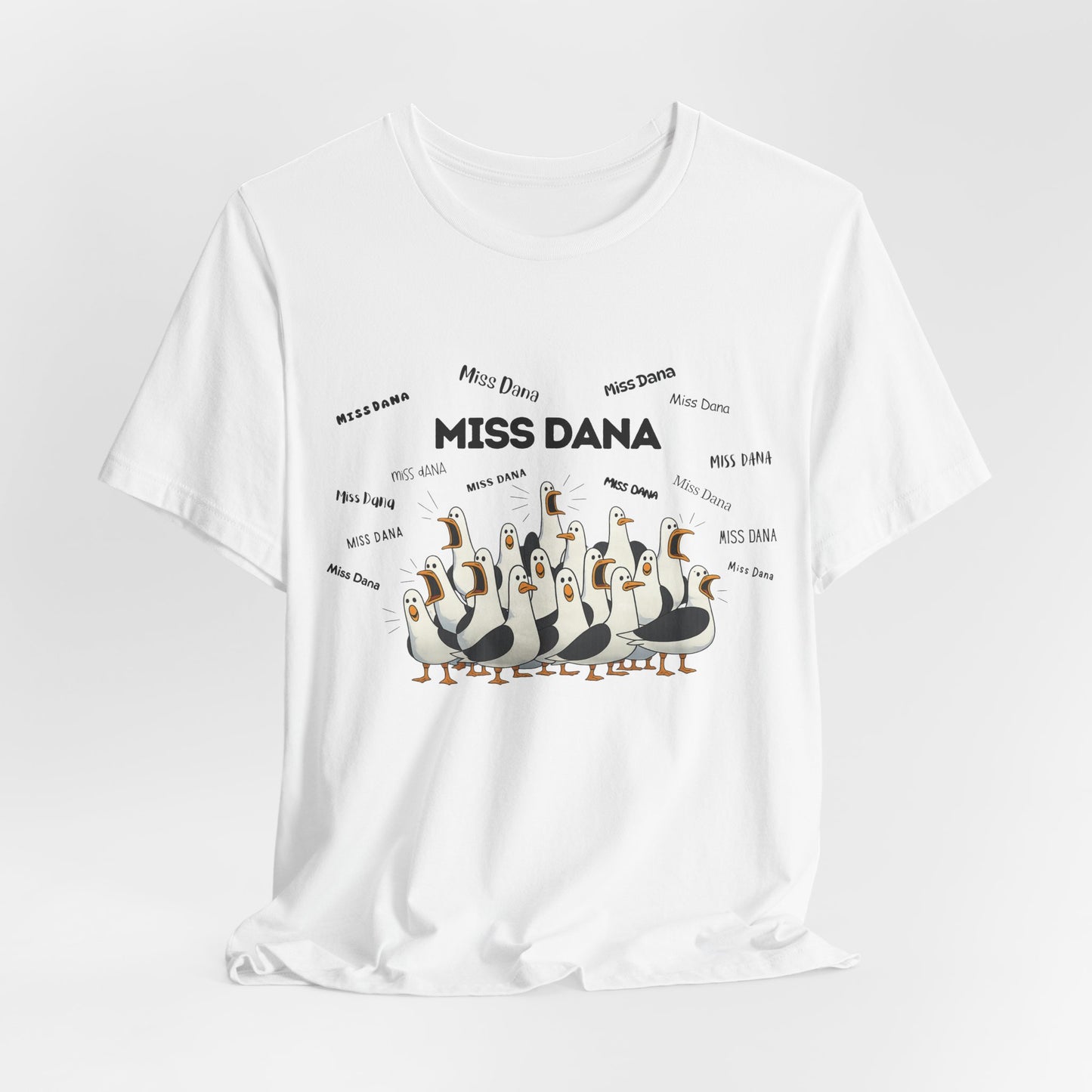 Miss Dana- Penguin Choir T-Shirt — Funny Teacher Personalized Tee