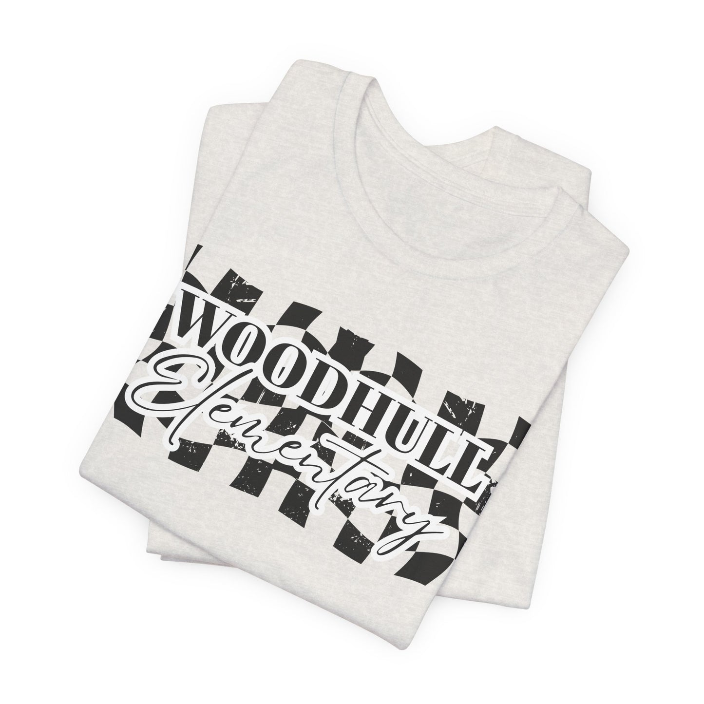 Woodhull Checkered Logo Unisex Jersey Tee