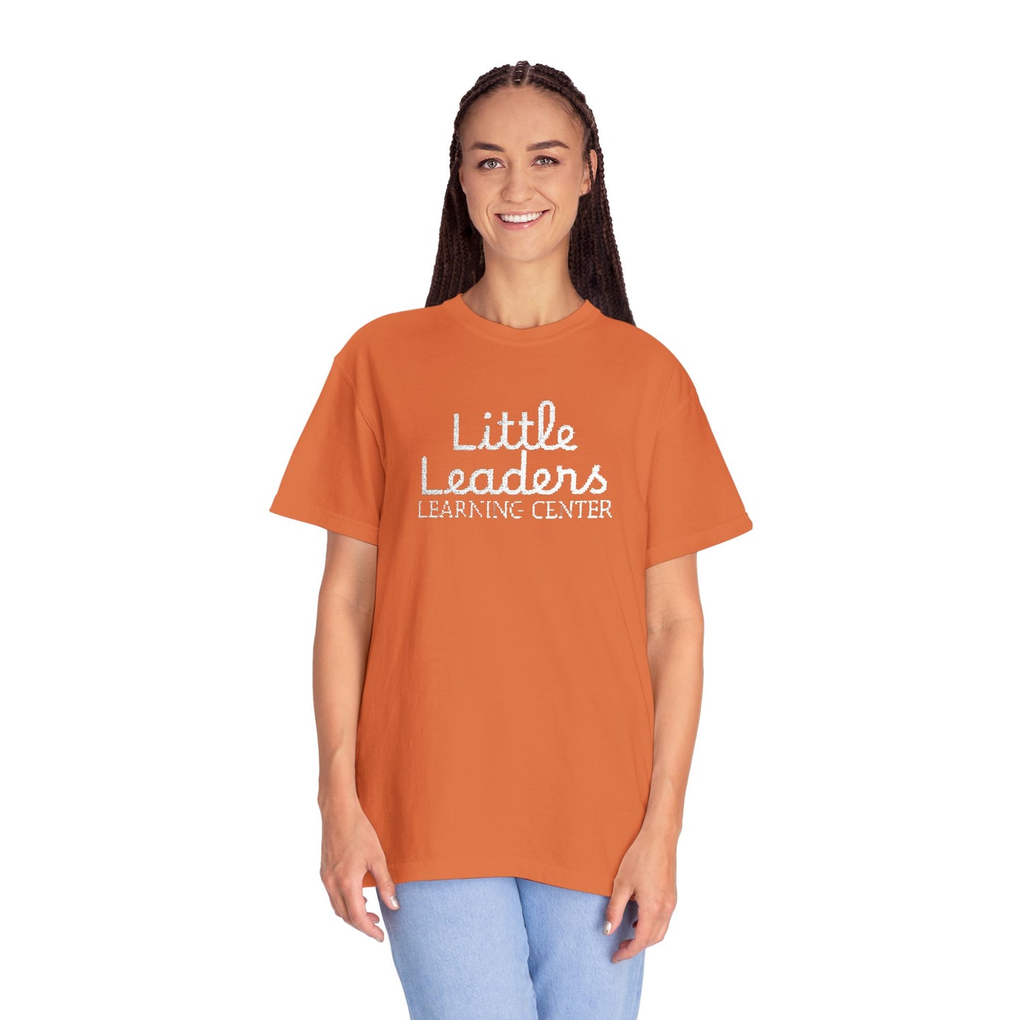 Little Leaders Full Embroidered Unisex Garment-Dyed T-Shirt