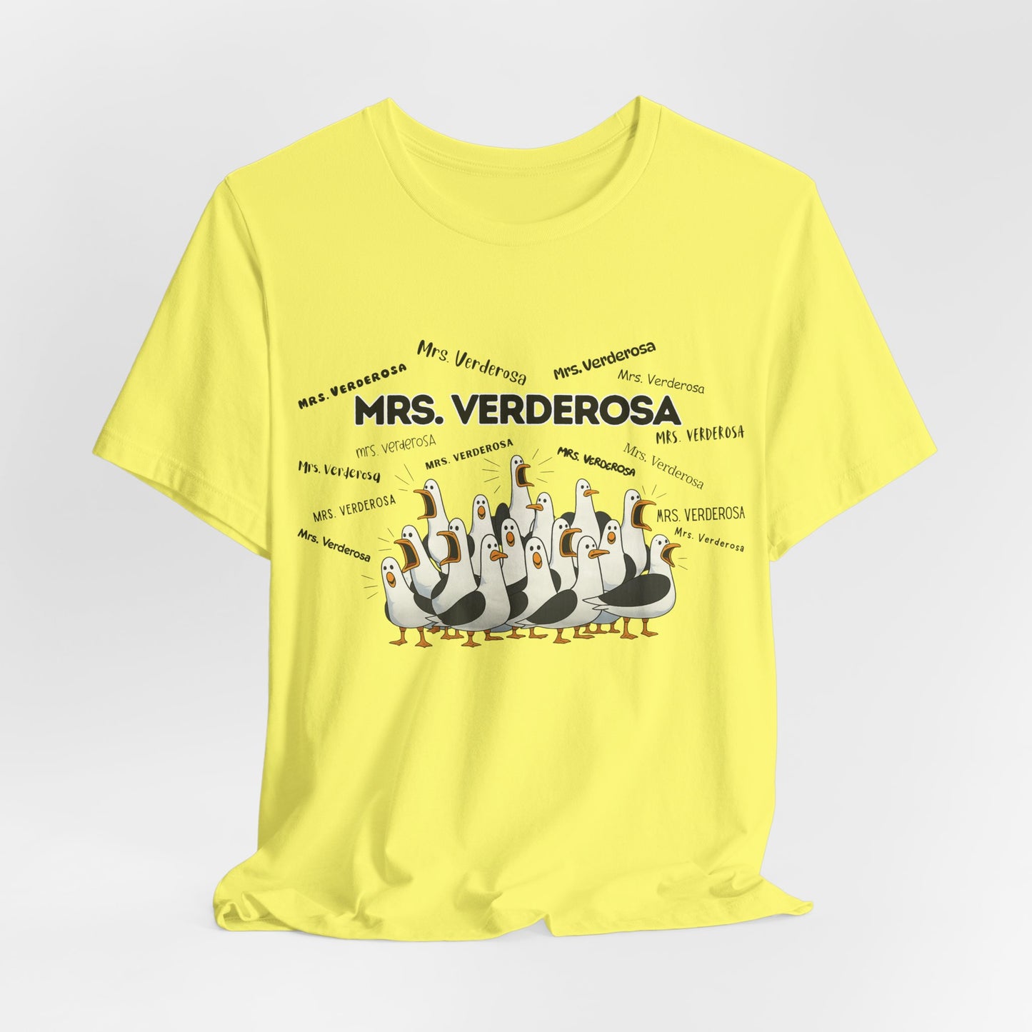 Mrs. Verderosa Penguin Choir T-Shirt — Funny Teacher Personalized Tee