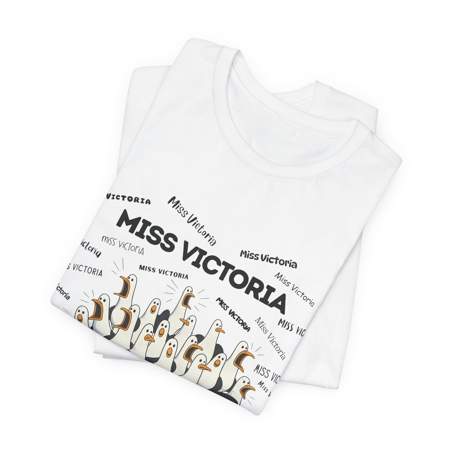 Miss Victoria- Penguin Choir T-Shirt — Funny Teacher Personalized Tee