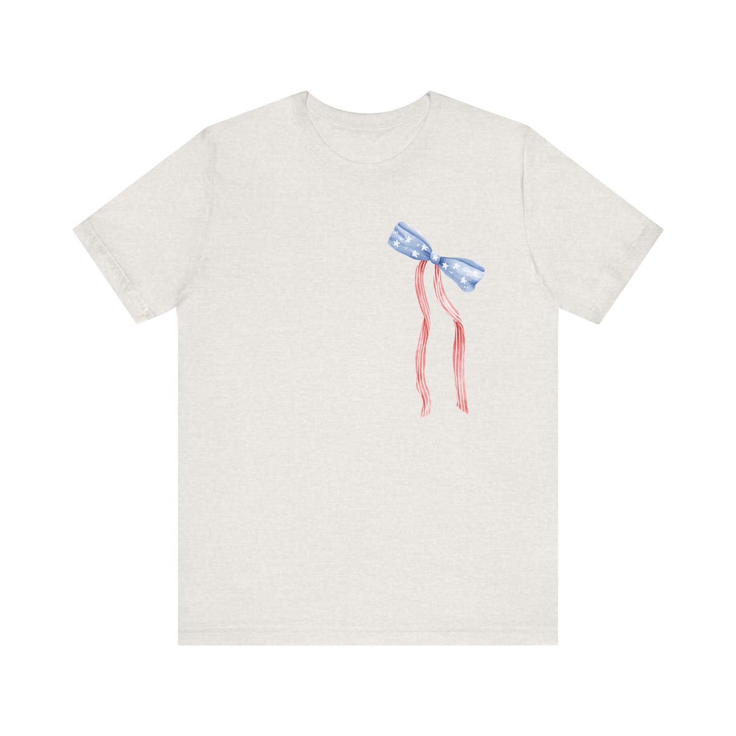 Land of the Free Tee with Bow | Perfect for all of America's Holidays