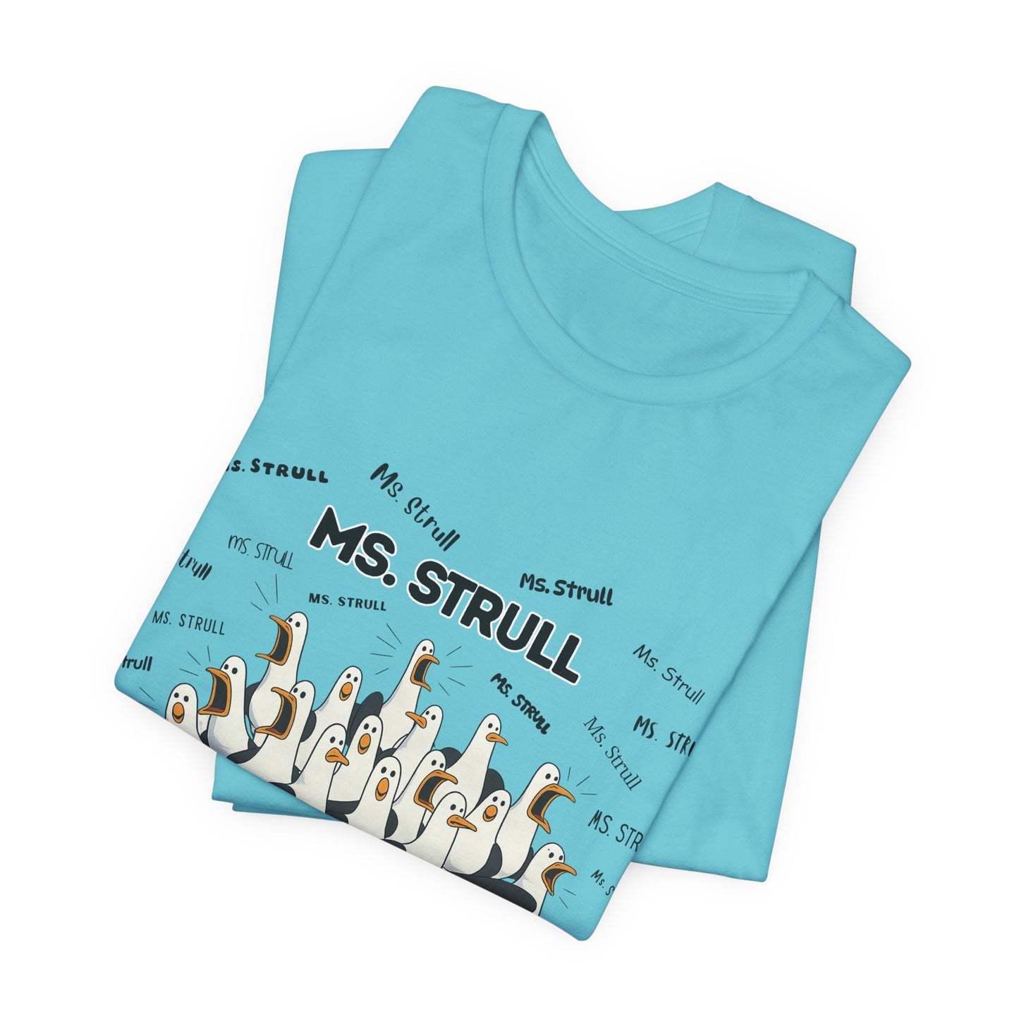 Mrs. Strull Penguin Choir T-Shirt — Funny Teacher Personalized Tee