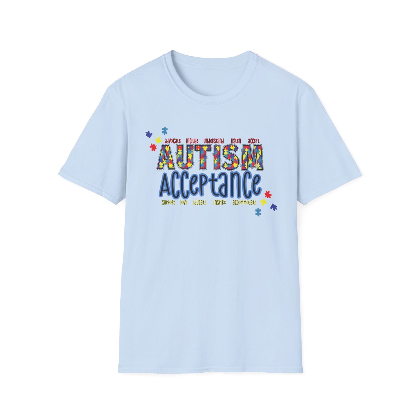 Autism Acceptance Puzzle Piece Sweatshirt — Awareness Collection