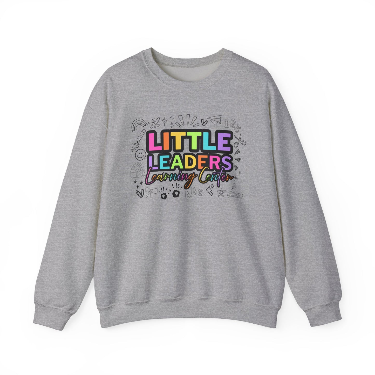 Little Leaders Doodle Colorful Crewneck Sweatshirt