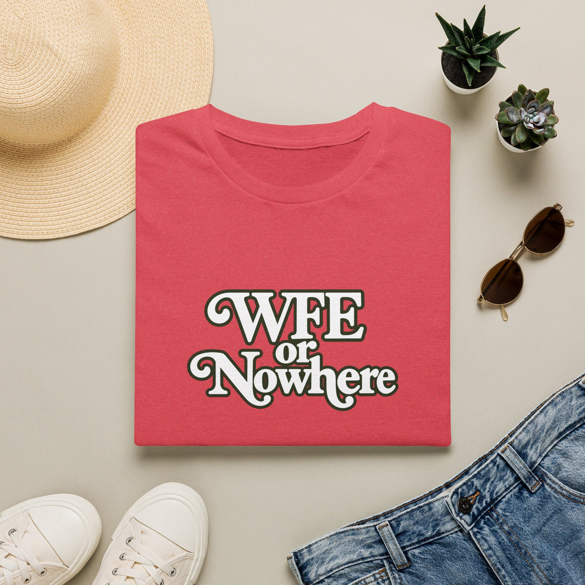 "WFE or Nowhere" -PLAIN- Softstyle T-Shirt