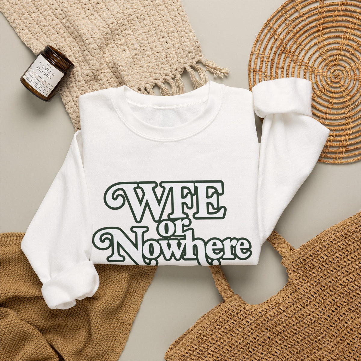 "WFE or Nowhere" PLAIN - Crewneck Sweatshirt