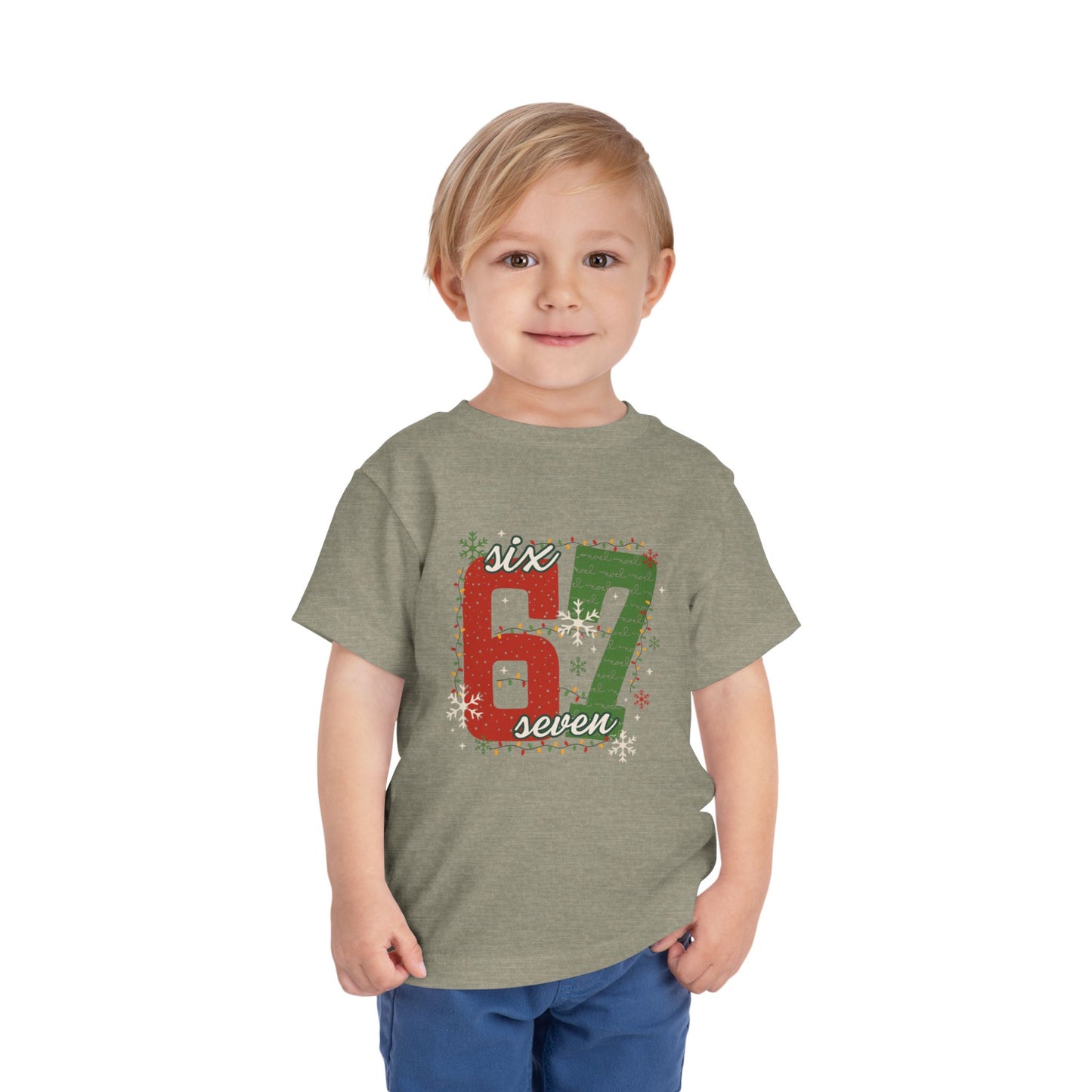 6-1 Toddler Tee "Six Seven" - Christmas