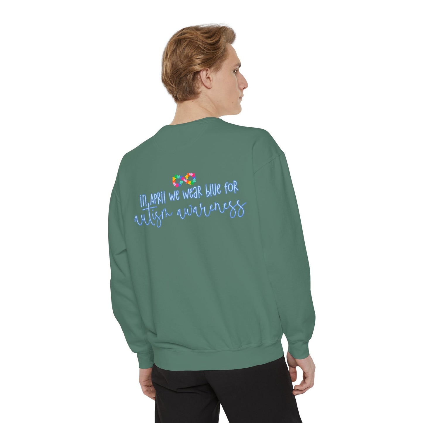 Autism Awareness Puzzle Piece & Ribbon Sweatshirt — Awareness Collection