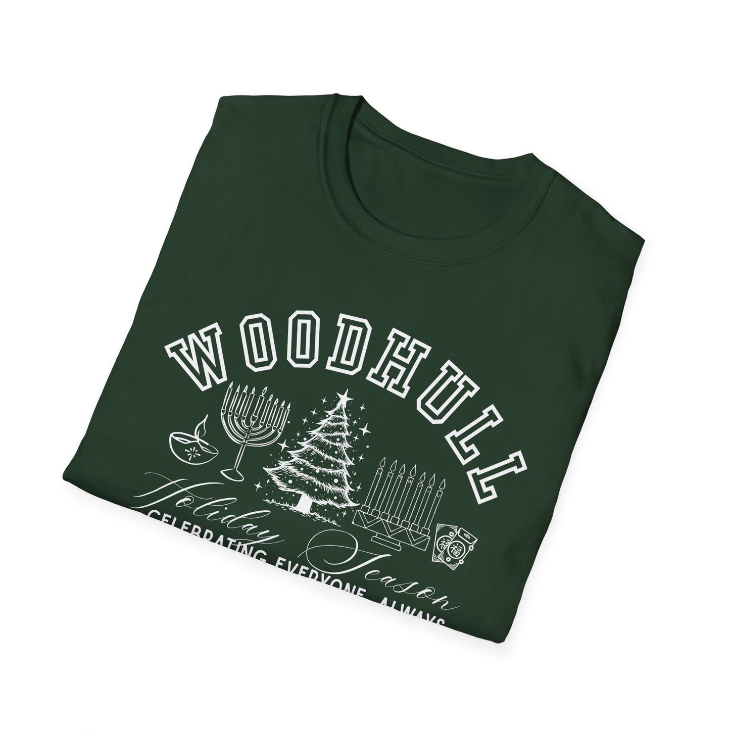 Woodhull- Celebrating Everyone, Always Holiday T-Shirt (Christmas)