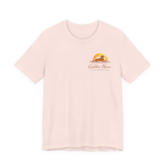 "Golden Hour Home Organization"Logo T-Shirt—  Personalized