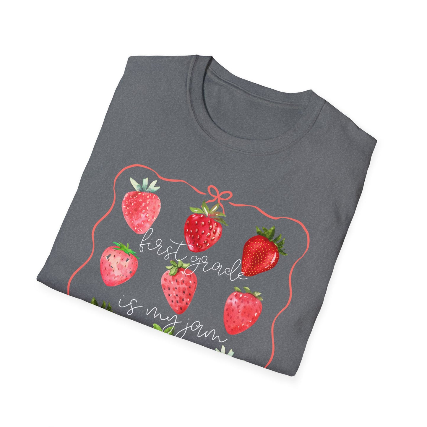 1st Grade is my Jam- Unisex Softstyle T-Shirt- Back to School