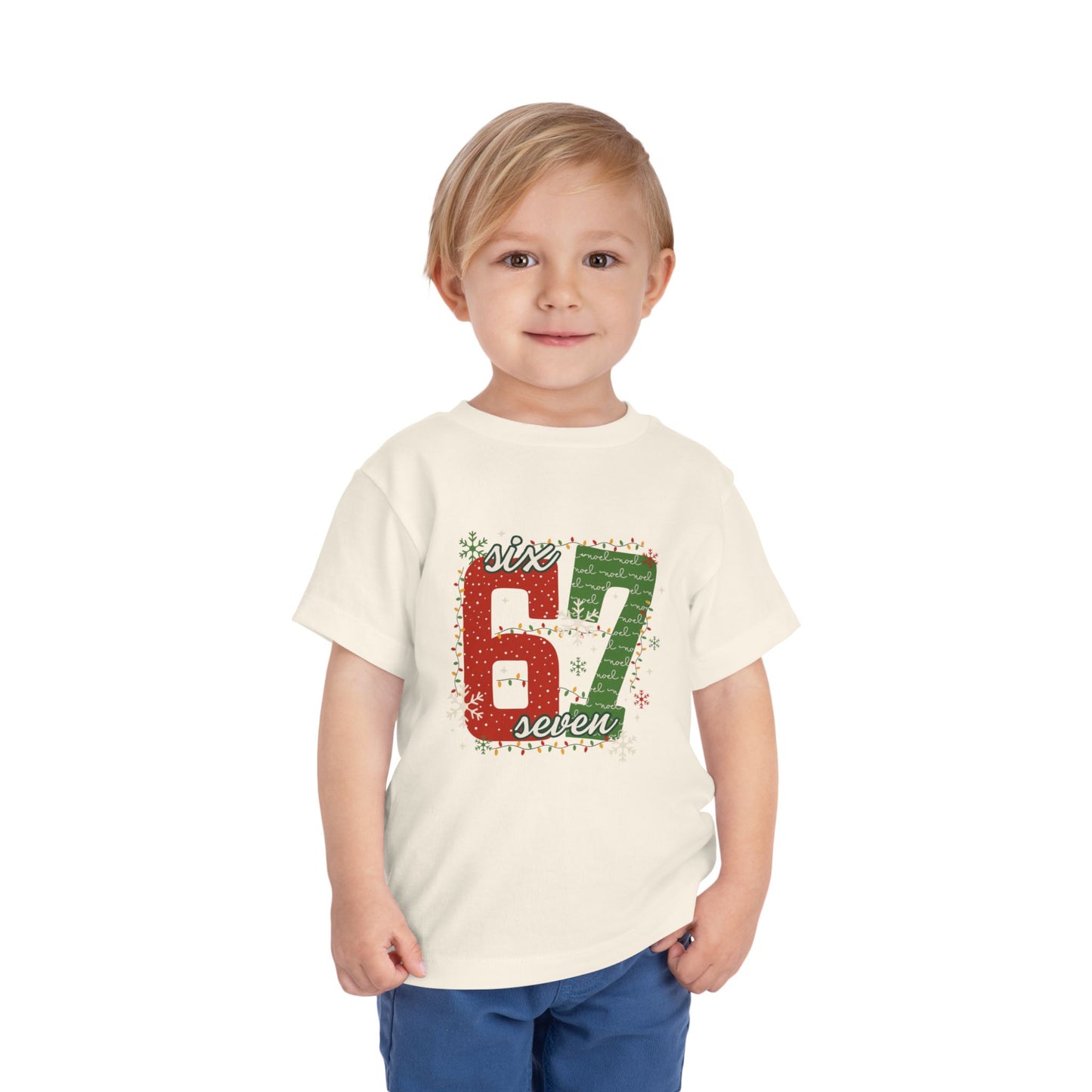 6-1 Toddler Tee "Six Seven" - Christmas