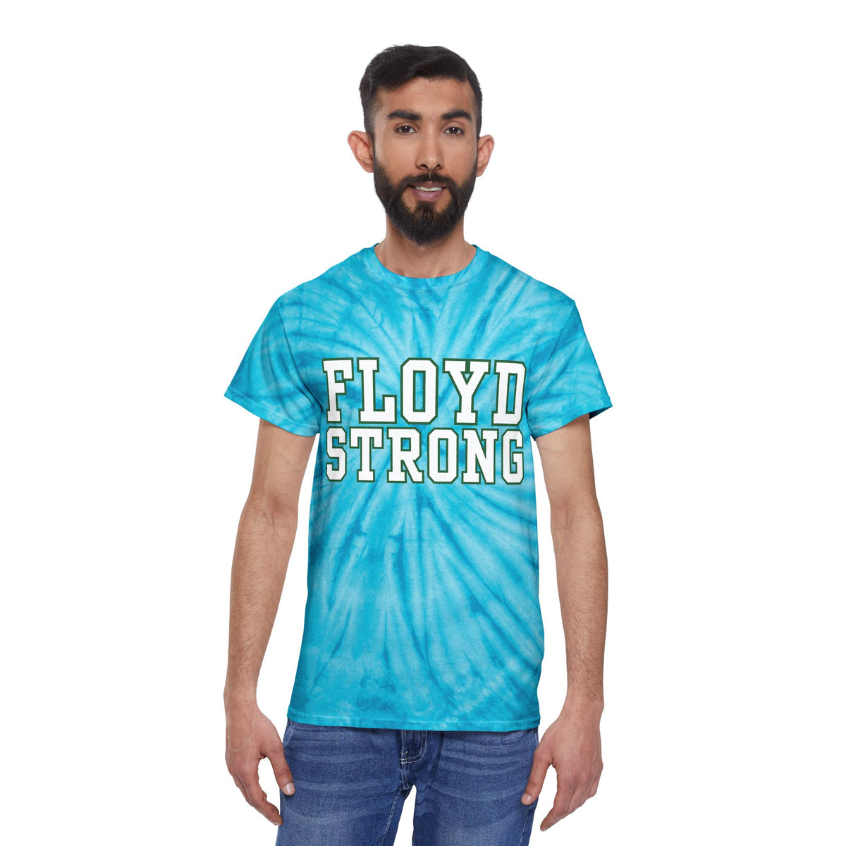 Floyd Strong Tie-Dye Tee - Bright Yellow Cyclone T-Shirt for Positive Vibes
