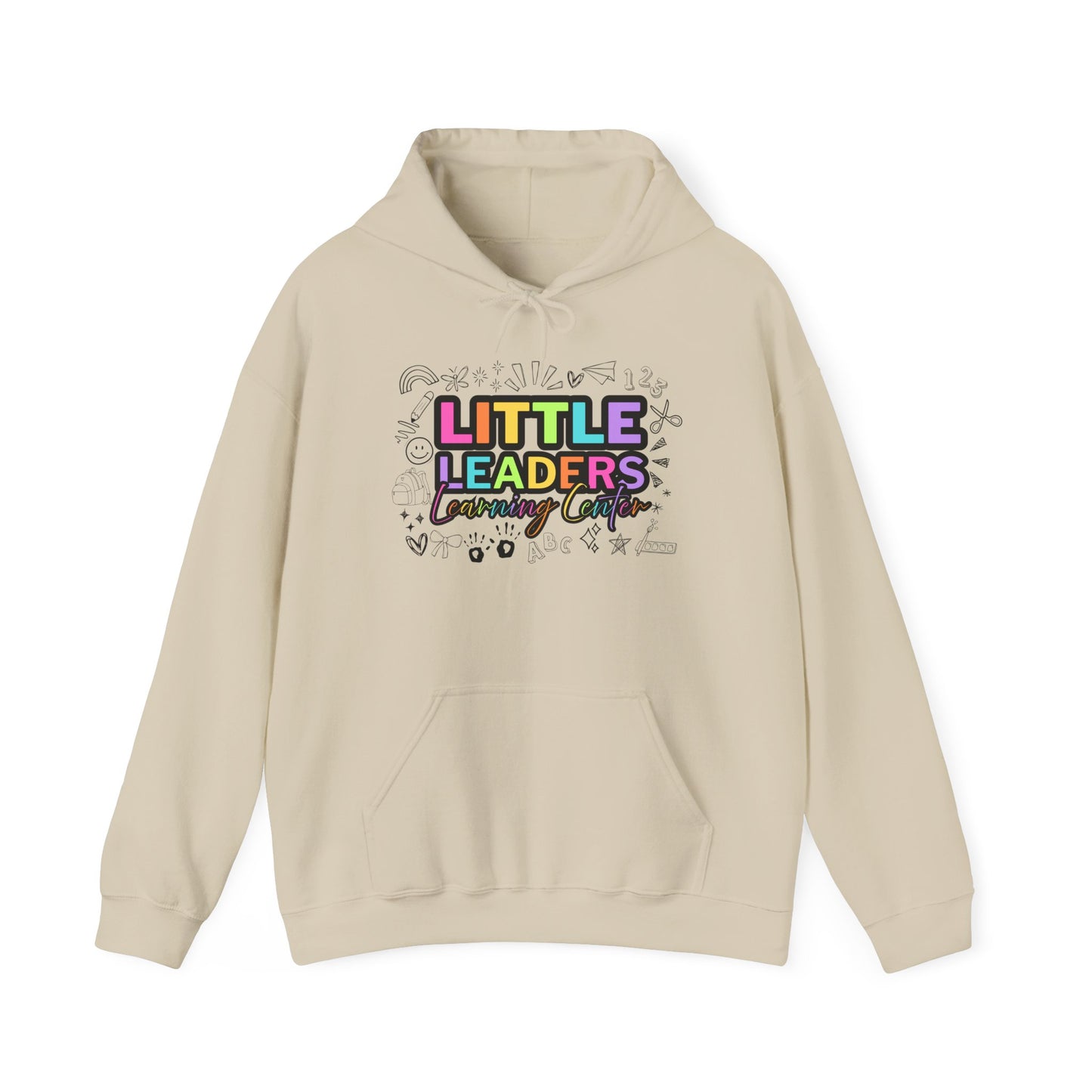 Little Leaders Doodle Design Hoodie - Cozy Unisex Sweatshirt