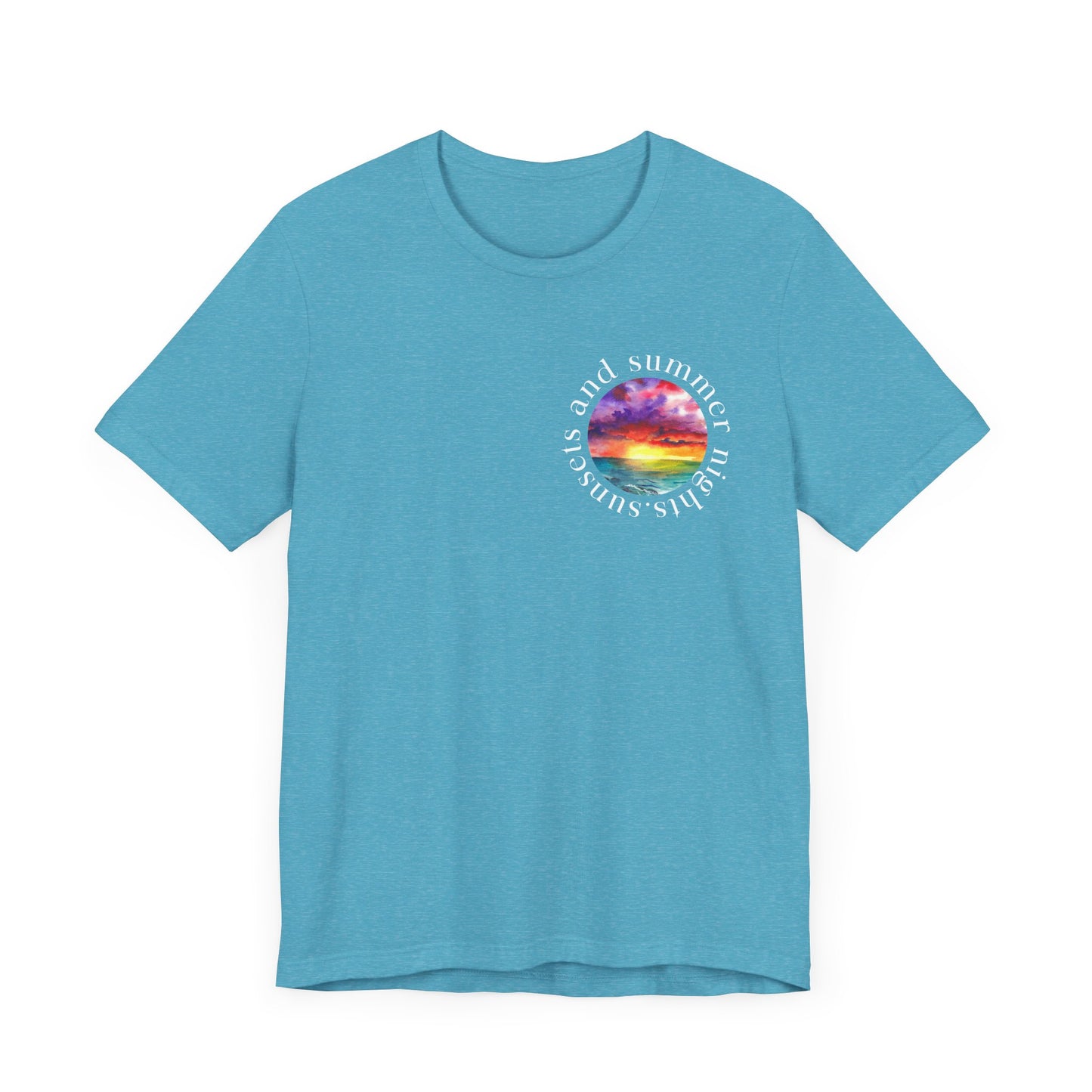 Sunset Lovers Tee, Summer Vibes T-Shirt, Unisex Graphic Tee, Beach Sunset Shirt