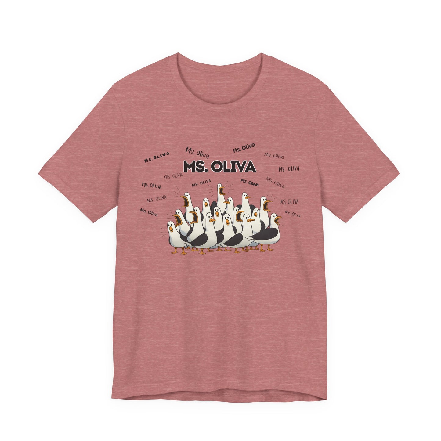 Ms. Oliva- Penguin Choir T-Shirt — Funny Teacher Personalized Tee