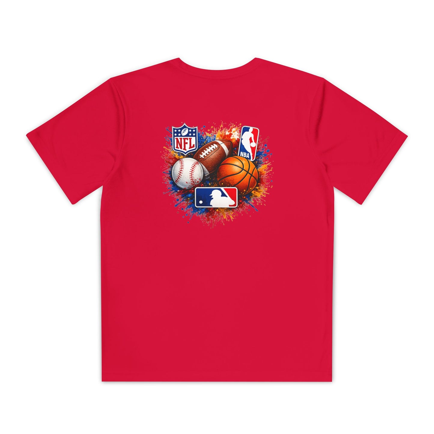 Multi-Sport Splash Design (Football, Baseball, Basketball)- Personalized