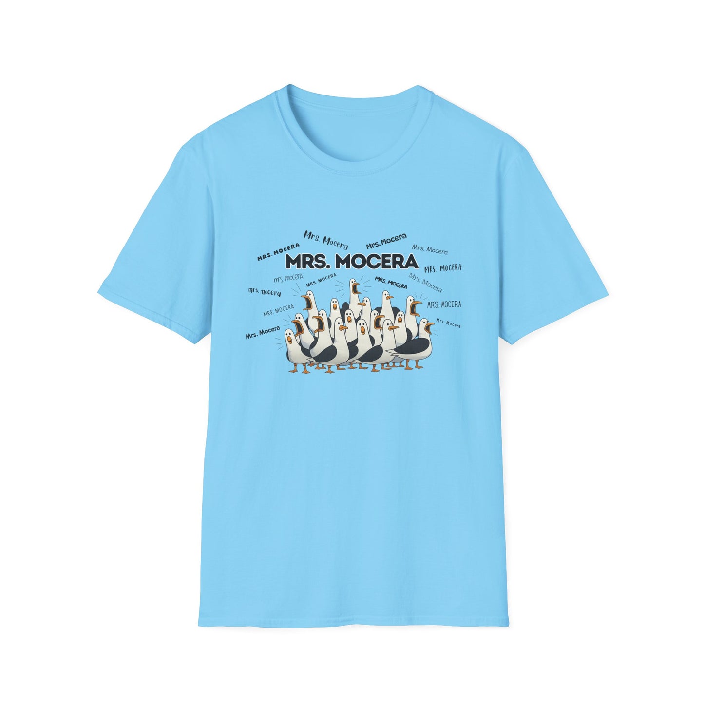 Mrs. Mocera - Seagull Crew Graphic T-Shirt — Personalized