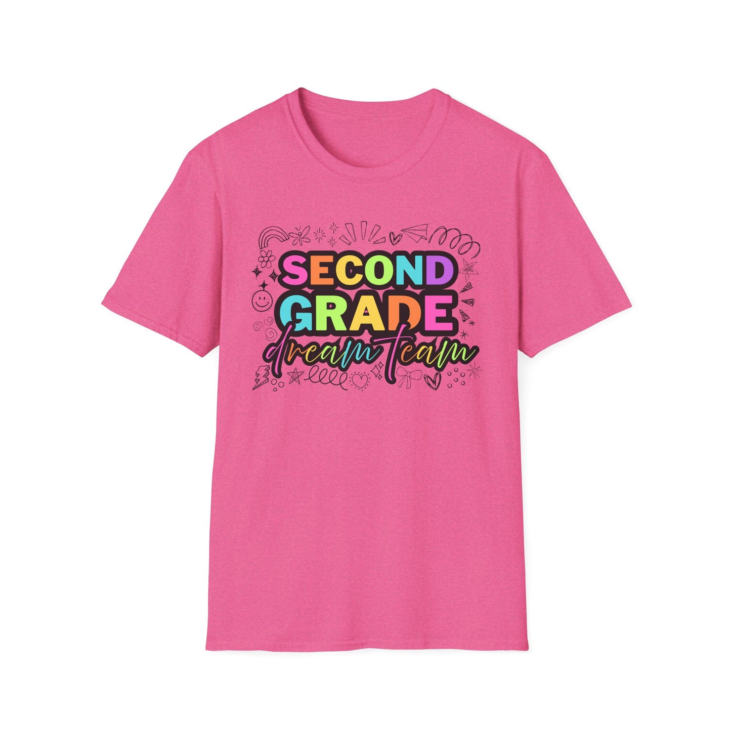 Dream Team- 2nd Grade- Unisex Softstyle T-Shirt- Teacher Life