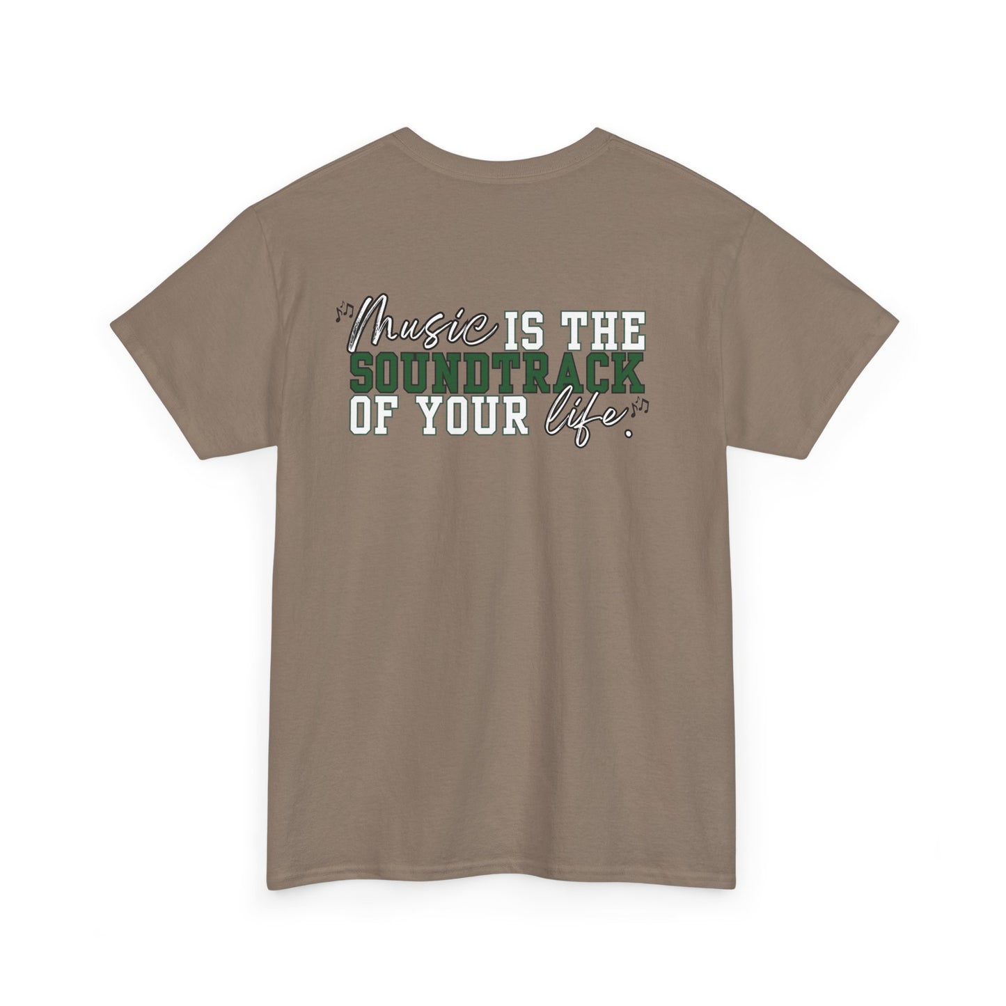 Floyd Music Heavy Cotton Tee - "Music is the Soundtrack of Your Life" Unisex T-Shirt- Personalized