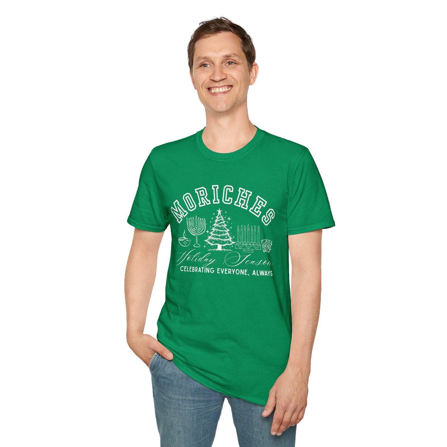 Moriches- Celebrating Everyone, Always Holiday T-Shirt (Christmas)
