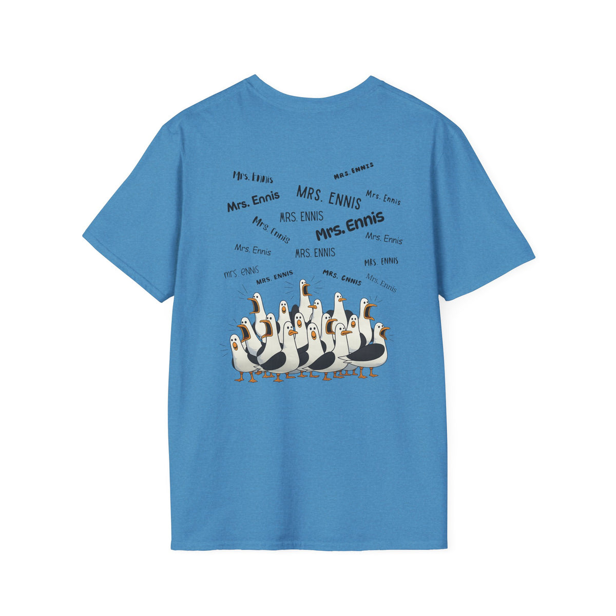 Mrs. Ennis- Seagull Crew Graphic T-Shirt — Personalized