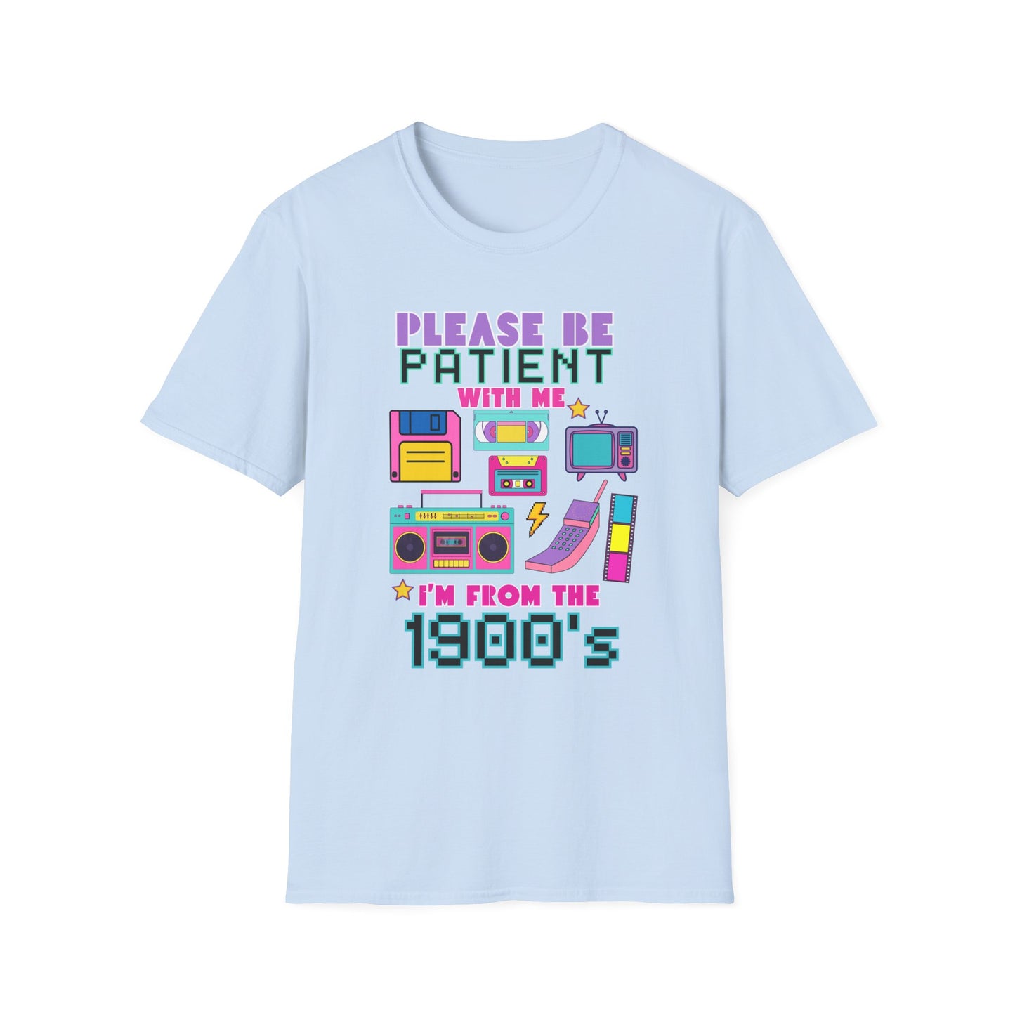 Retro 90's T-Shirt - Please Be Patient, Teacher Vintage- Unisex Graphic Tee