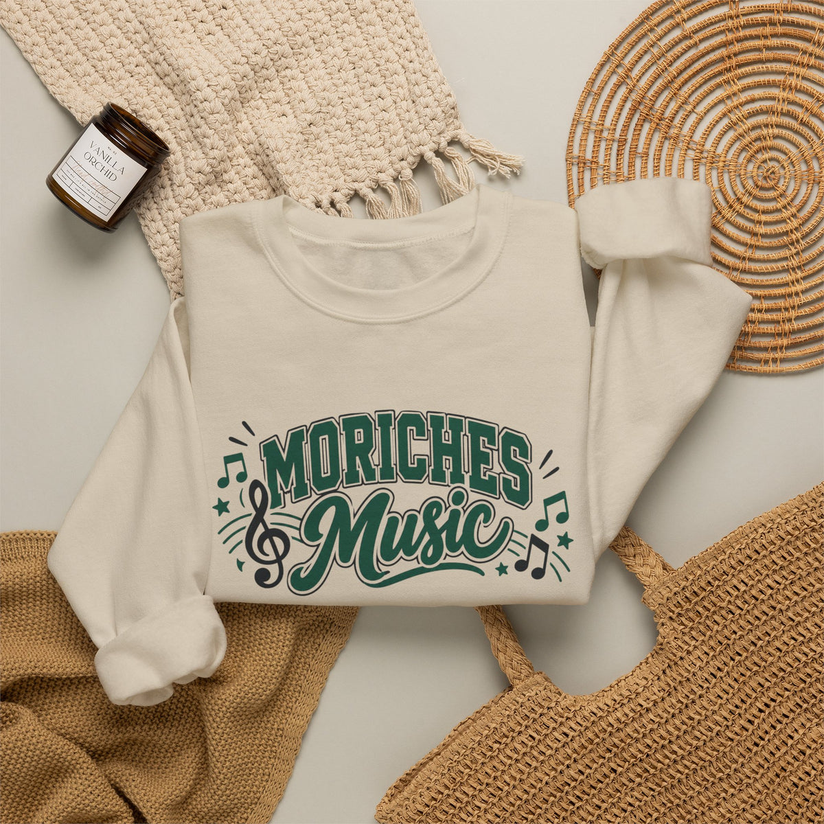 Moriches Music Sweatshirt — "Making Music and Magic at Moriches" Crewneck