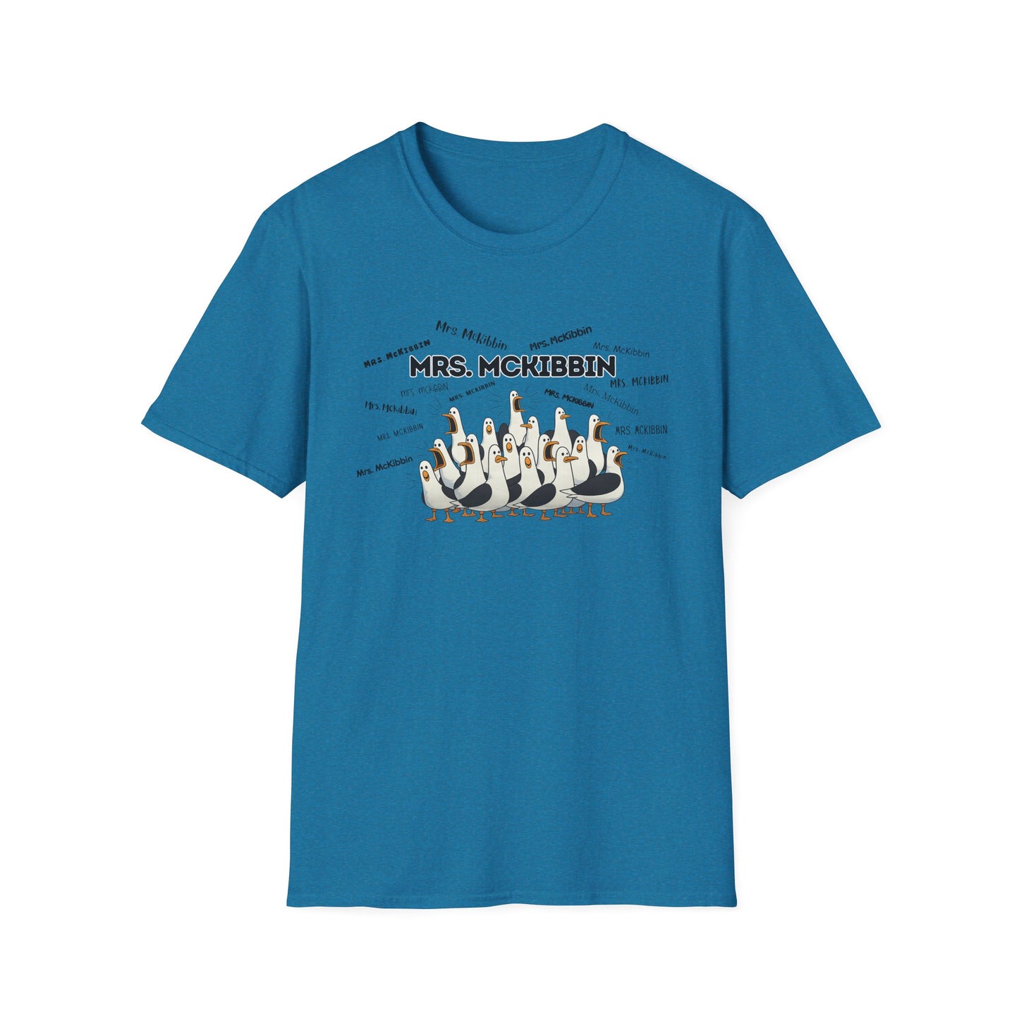 Mrs. McKibbin- Seagull Crew Graphic T-Shirt — Personalized