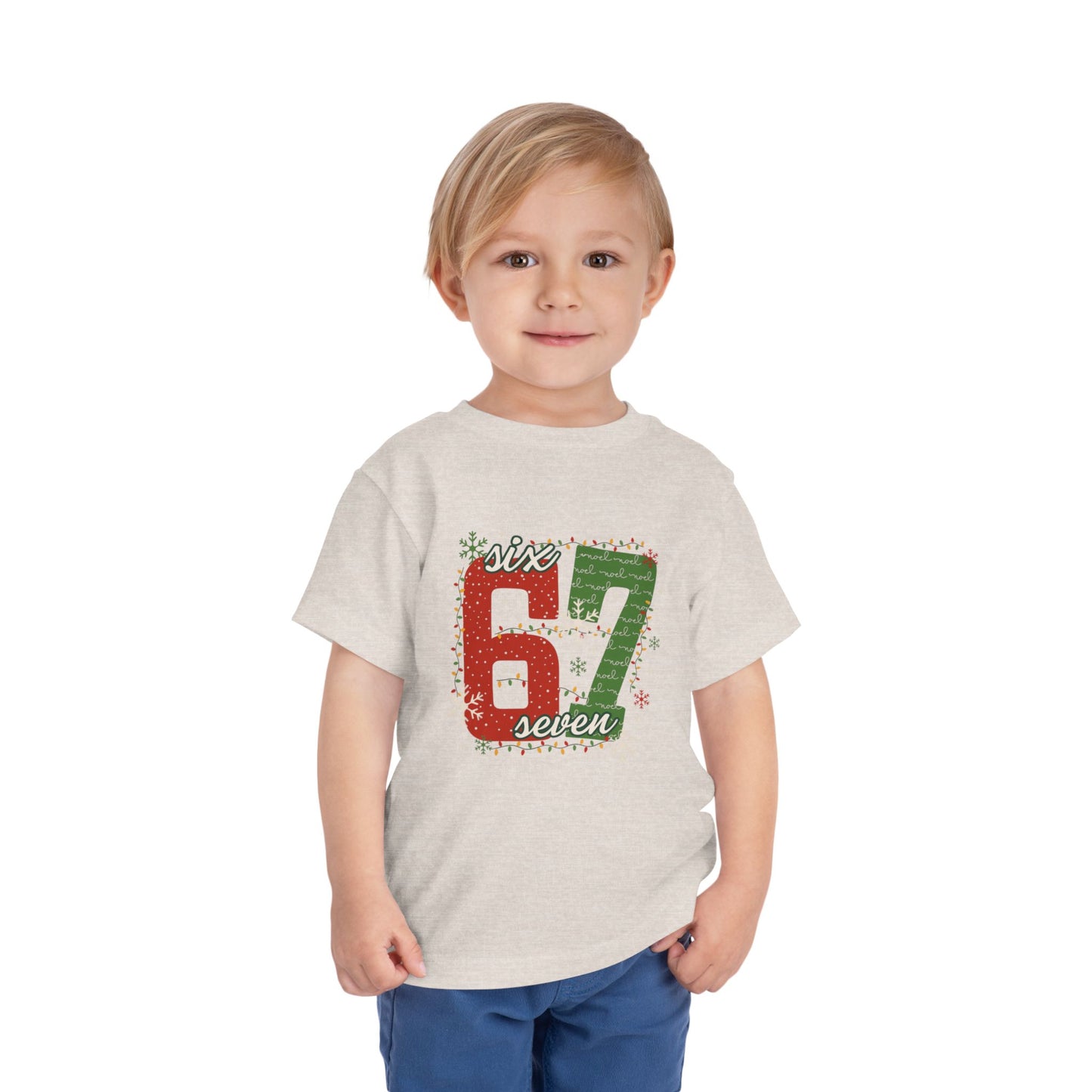 6-1 Toddler Tee "Six Seven" - Christmas