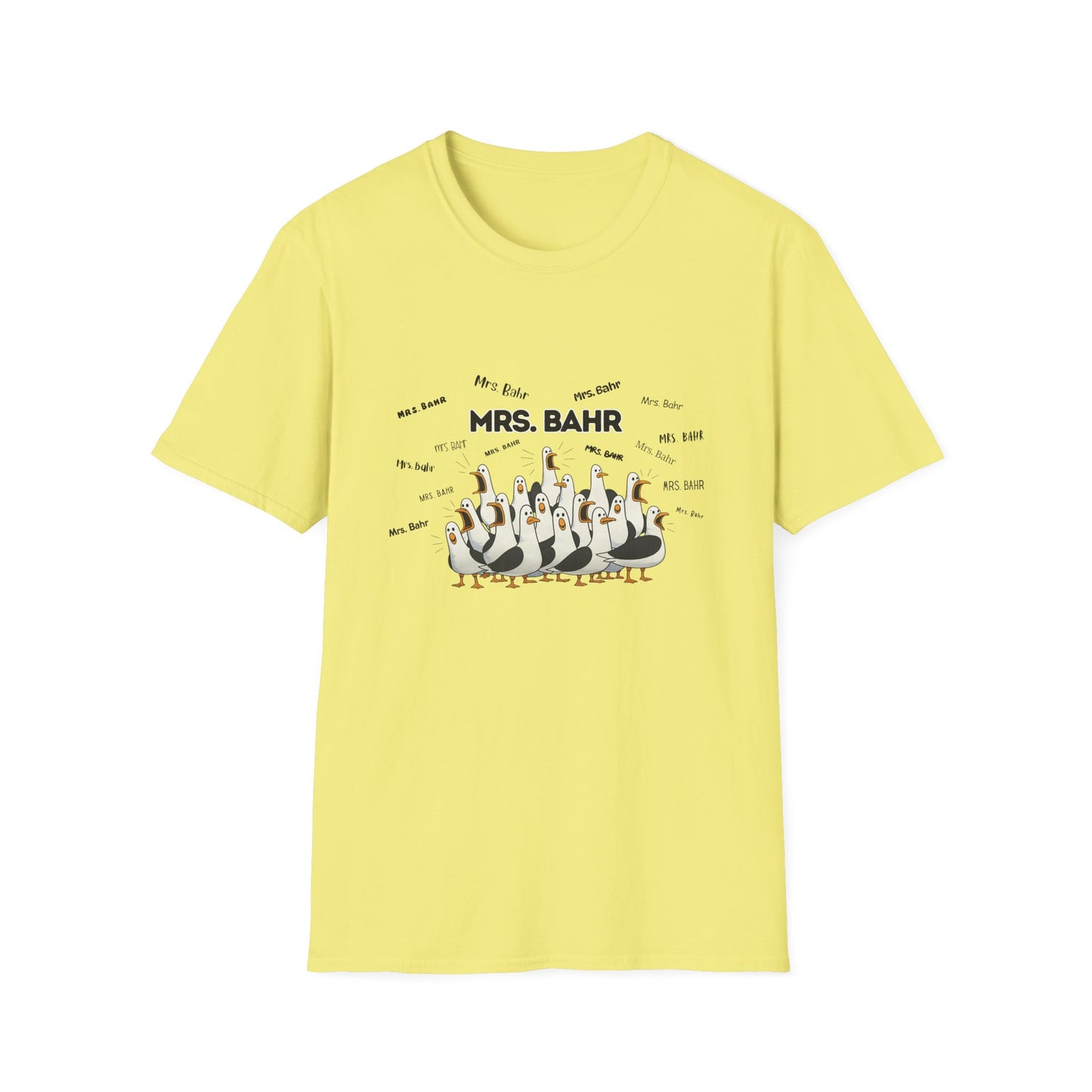 Mrs. Bahr - Seagull Crew Graphic T-Shirt — Personalized