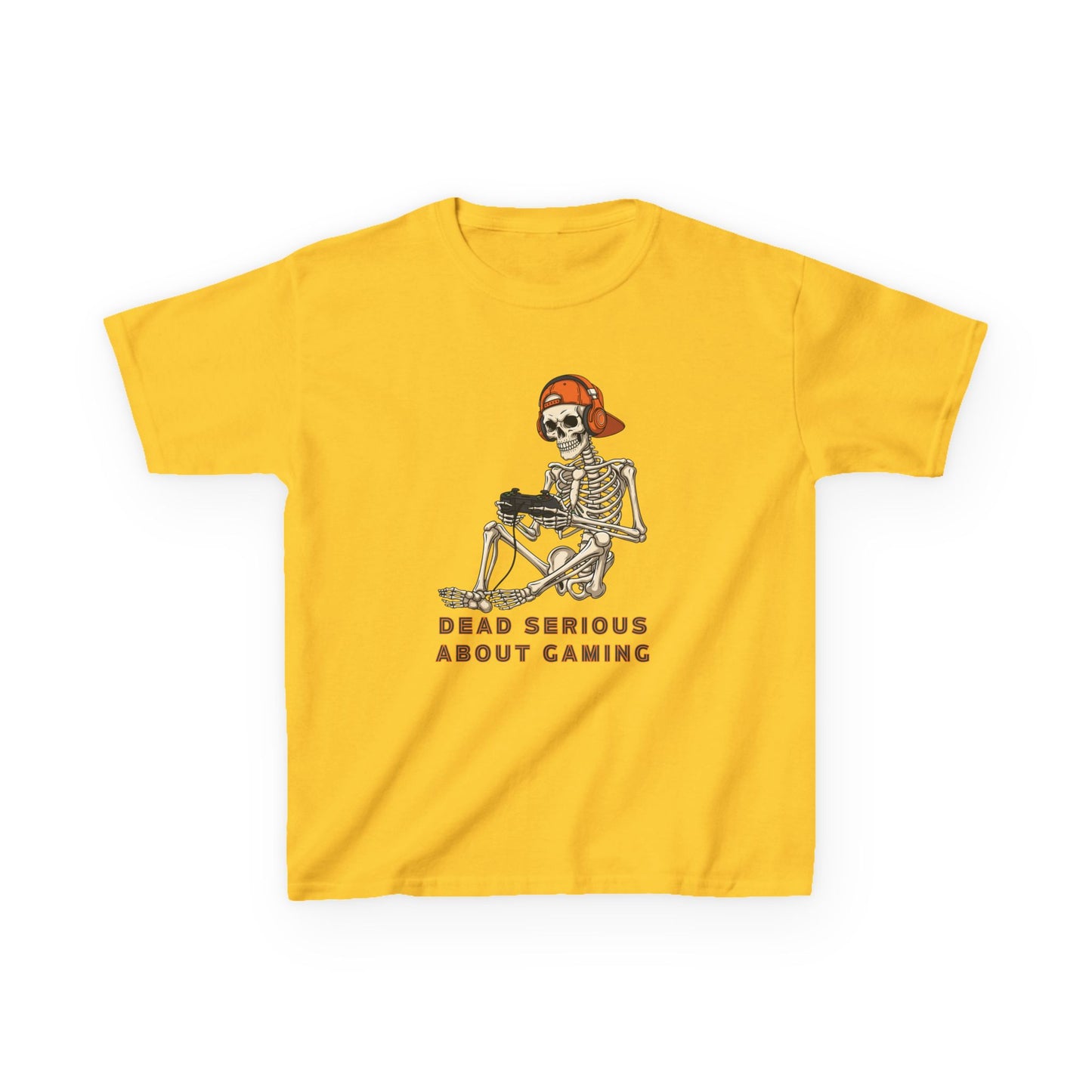 Skeleton Gaming Tee for Kids | Halloween Youth T-Shirt