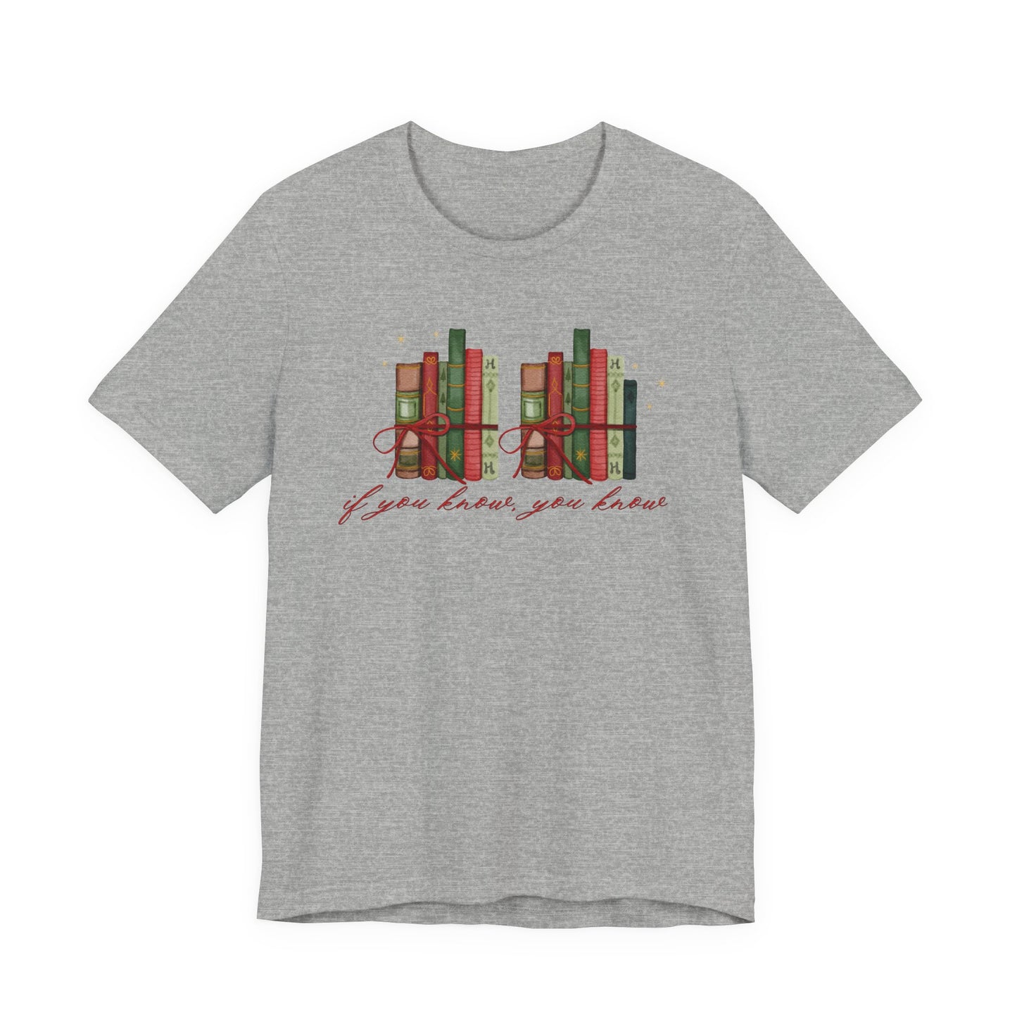 6-7 Books, "if you know you know"— Christmas Unisex T‑Shirt