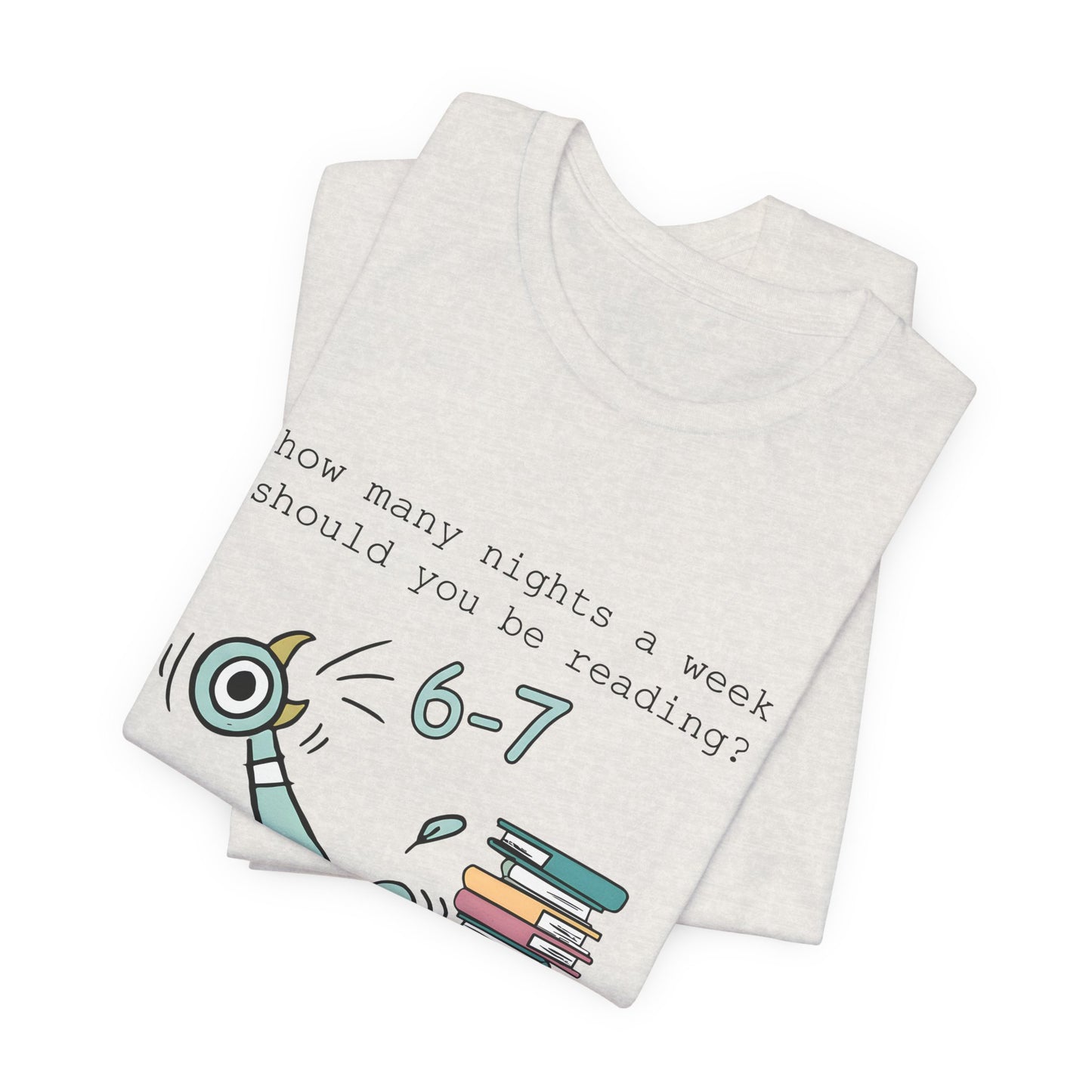 Pigeon Reading- 6 7 — Teacher Unisex T‑Shirt
