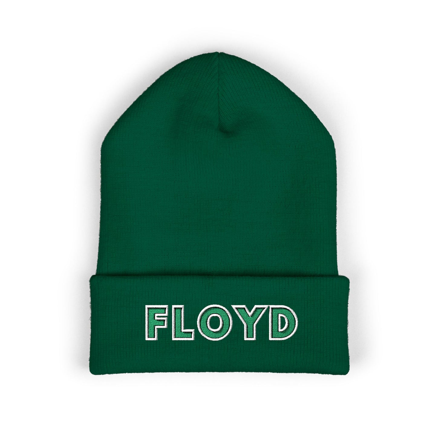 Embroidered 'FLOYD' Cuffed Beanie