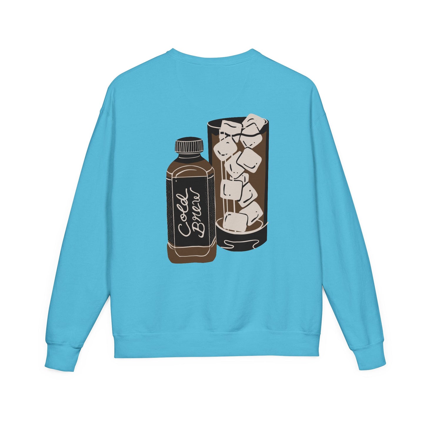 Cold Brew Crew Garment Dyed Sweatshirt, Coffee Lovers Apparel