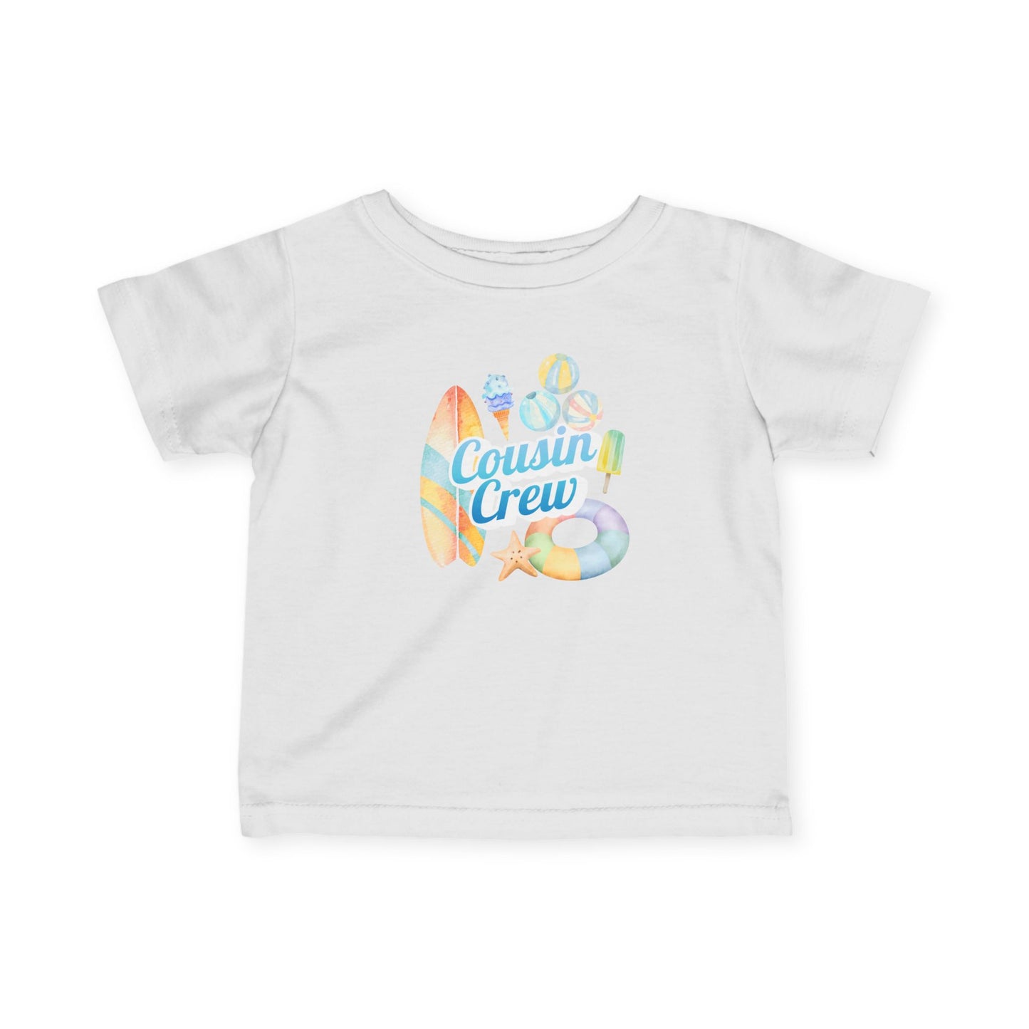 Cousin Crew Infant Tee, Cute Baby T-Shirt, Summer Vibes- Mini Collection