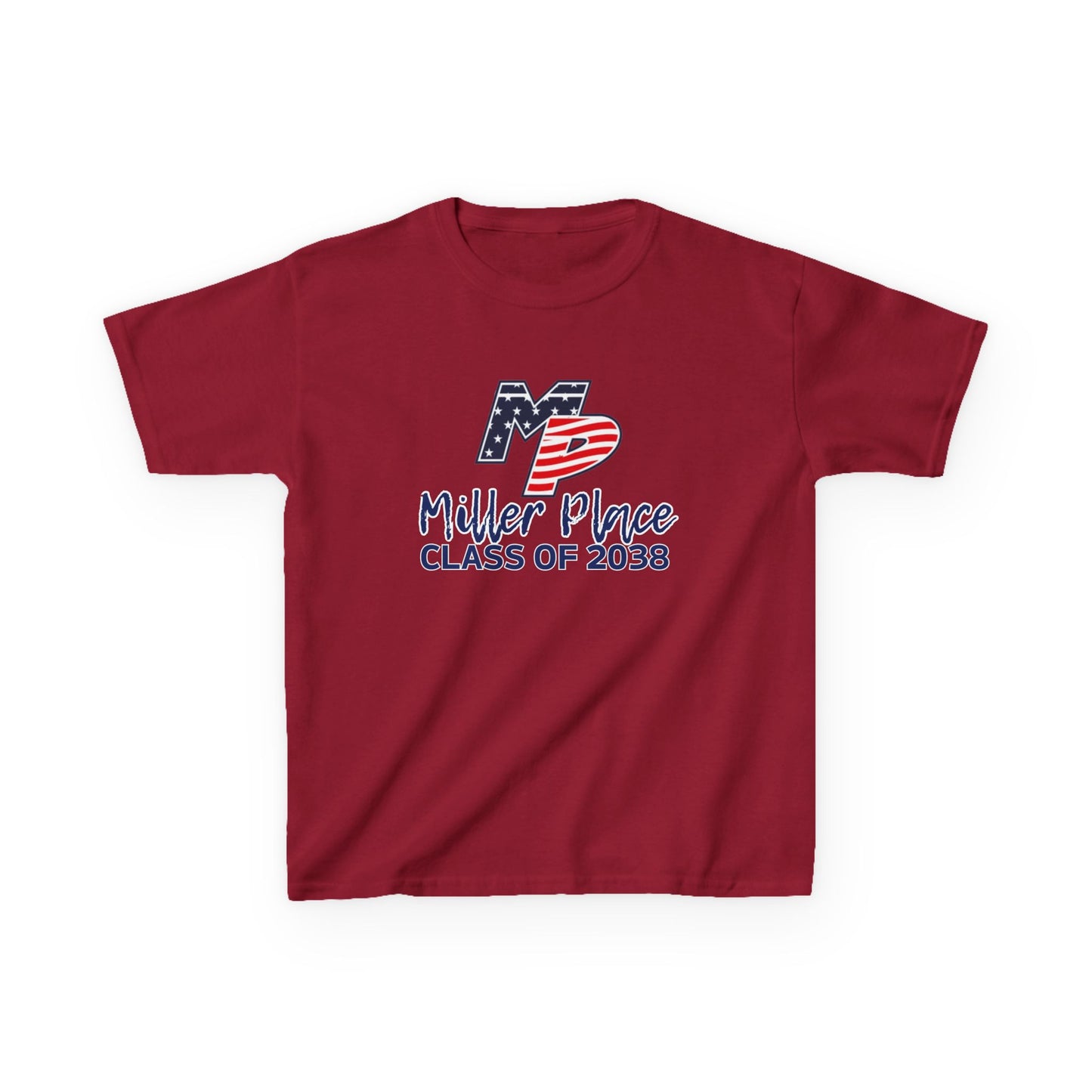 Miller Place Class of 2038 Kids Heavy Cotton Tee