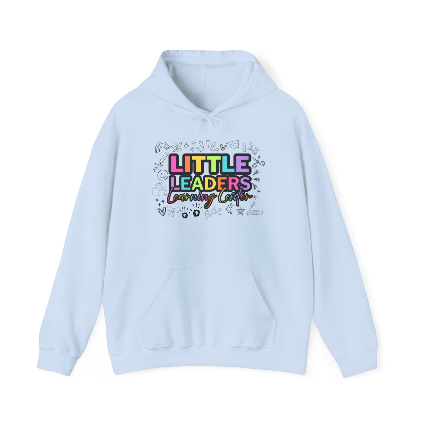 Little Leaders Doodle Design Hoodie - Cozy Unisex Sweatshirt
